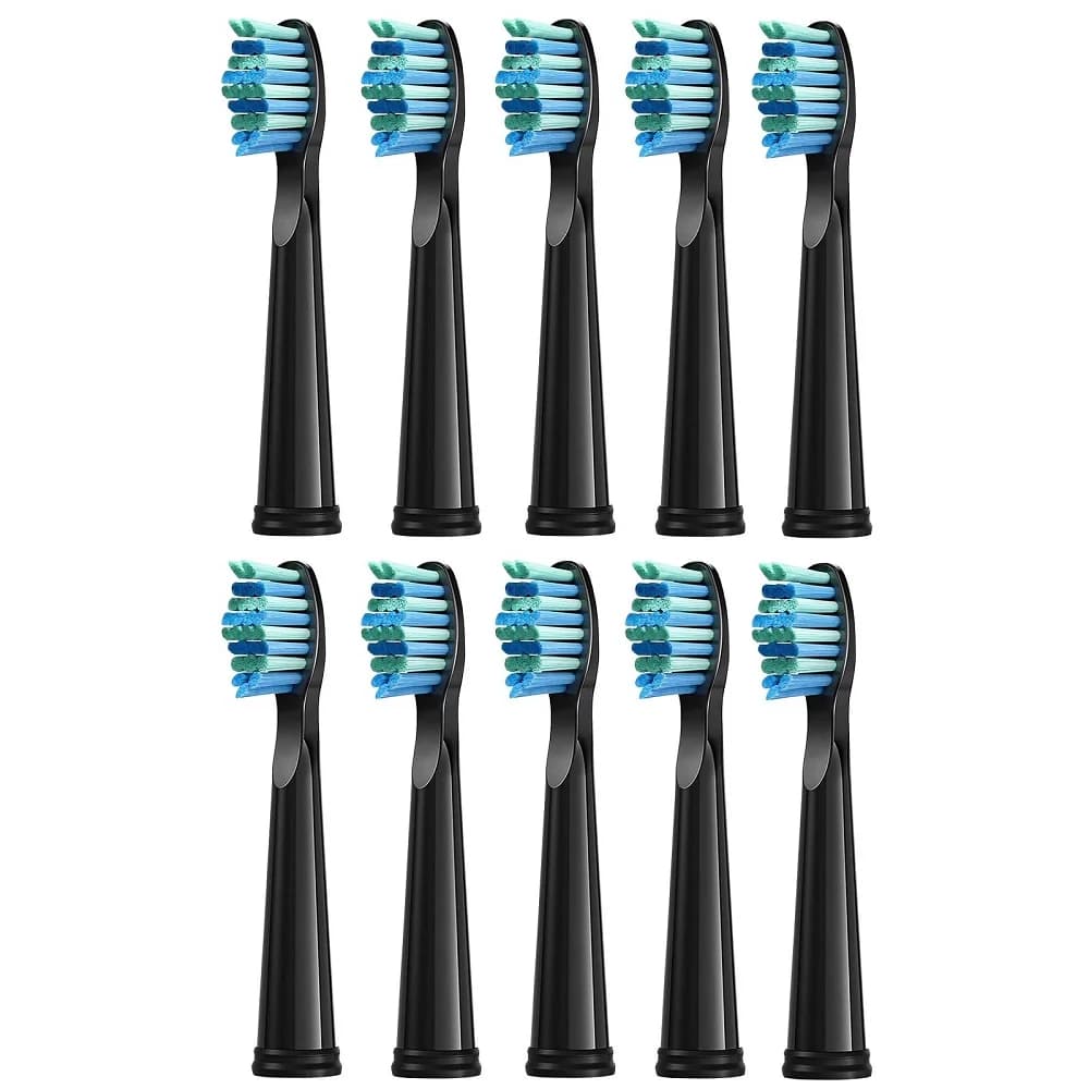 10 pieces spare heads for electric toothbrush Seago/Fairywill Dupont brush head with bristles efficient cleaning of teeth
