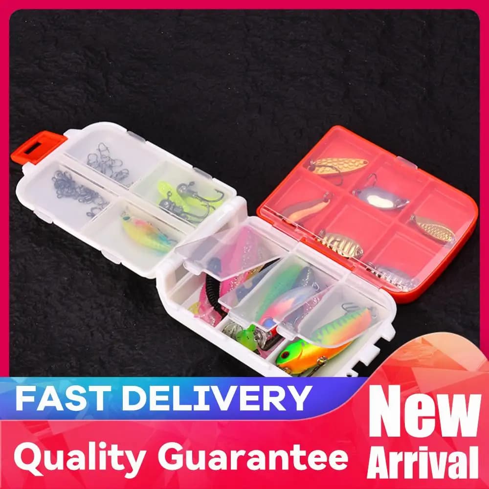 53 Pieces, Soft bait multifunction set with 3-strate fishing gear box, Salt and Sweet Water Fishing Accessories