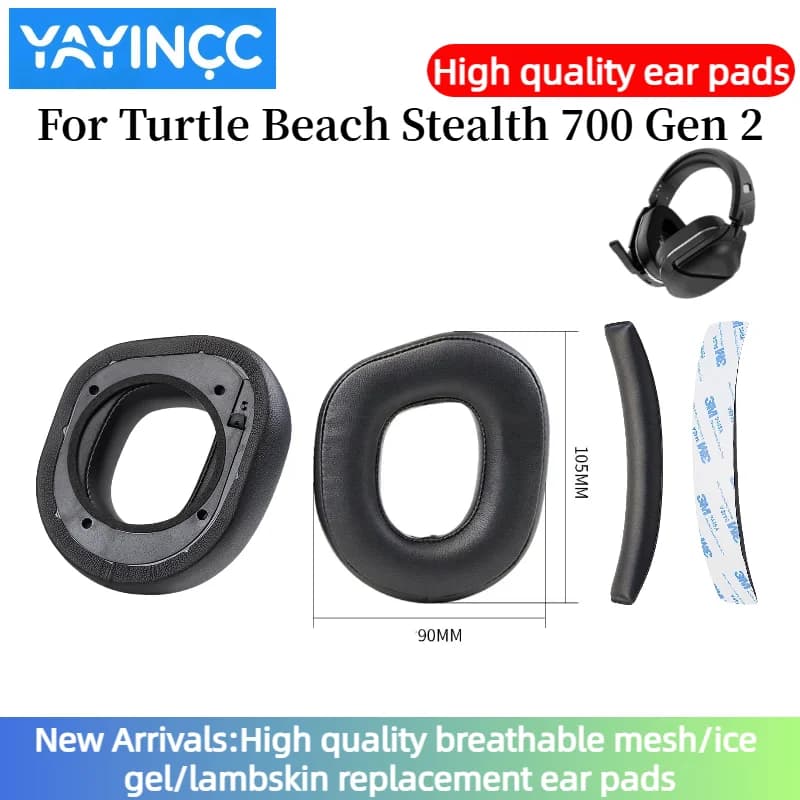 YAYINCC Cuscinetti Auricolari Per Turtle Beach Stealth 700 Gen 2 Cuffie Auricolare Cuscinetti Auricolari di Ricambio Tazze Earpad Cuscini In Memory Foam
