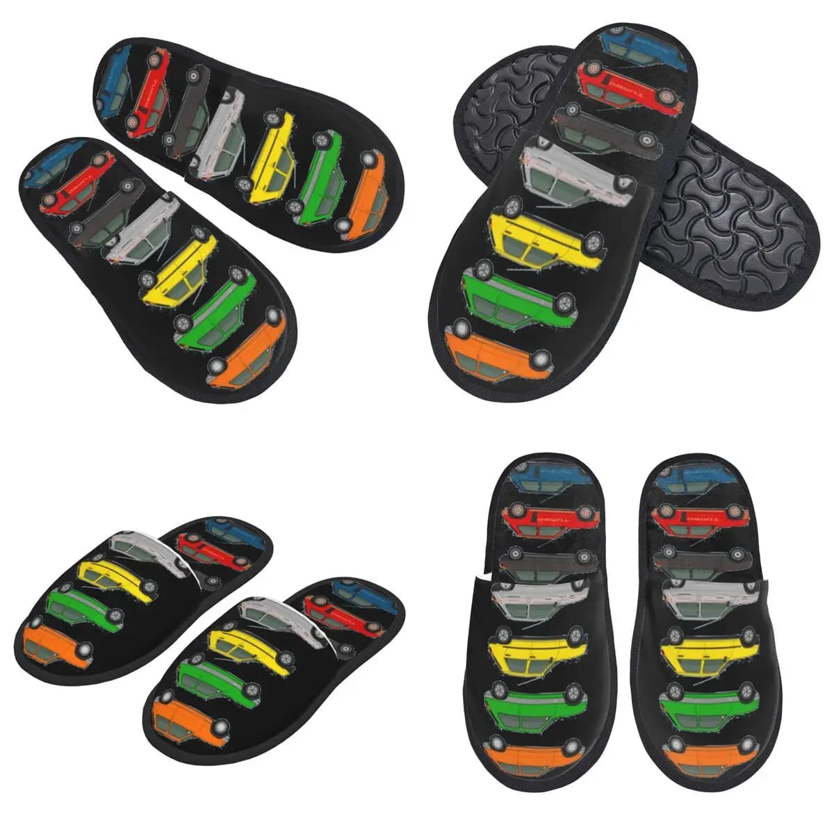Collezione di 5 auto personalizzate Gordini Pantofole Memory Foam Calde e morbide Pantofole da casa per donna Scarpe comode da camera da letto