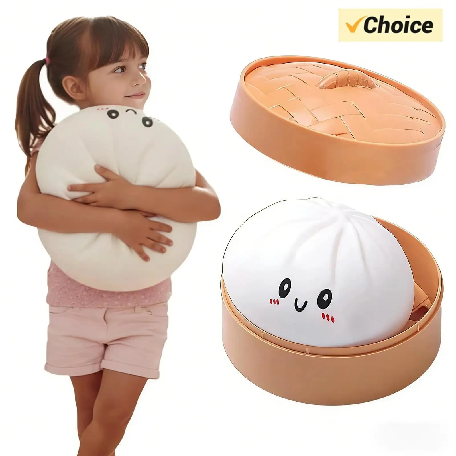 Grande Raviolo Gigante da 30 cm, Pallina Antistress a Forma di Raviolo, Giocattolo Antistress Grande per Alleviare l'Ansia, Impasto Morbido per Decompressione, Giocattoli Sensoriali