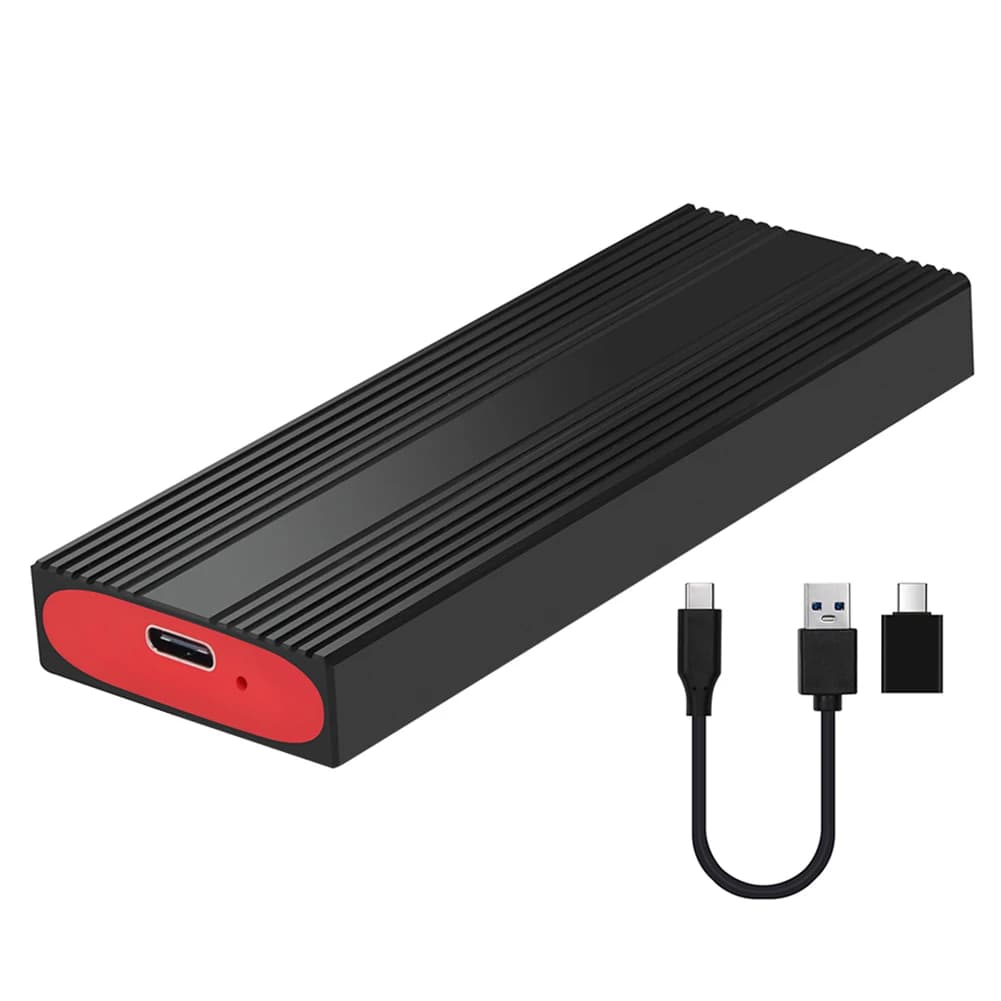 Box esterno per SSD M.2 NGFF NVMe USB 3.2 Gen2 Type-C, compatibile con chiavi NVMe M/B+M e SATA B/B+M