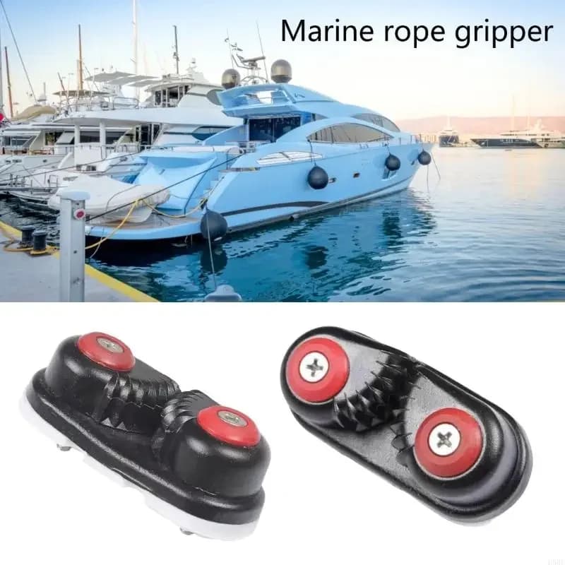 Tacchetta per camma in alluminio Puleggia Morsetto per corda Barca marina Corda per ingresso rapido Filo per barca a remi Canoa Kayak Tacchetta per camma Barca gonfiabile a vela