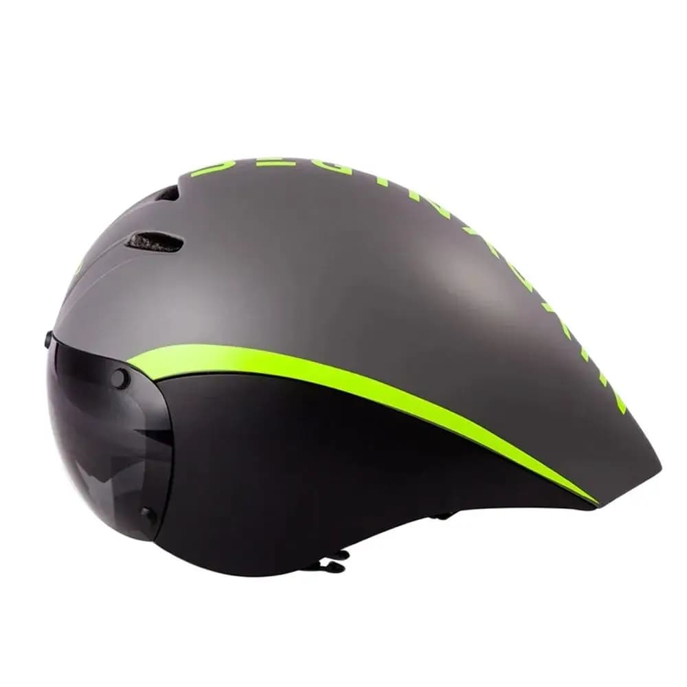 NUOVO 340g Coda Lunga Aero TT Casco da Bicicletta da Strada Occhiali Ciclismo Bici Sport Sicurezza YM-01