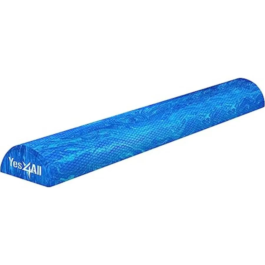 Rullo in schiuma EVA rigido per stretching, rullo yoga per la schiena per massaggio muscolare, per Pilates, Yoga, esercizi di equilibrio e core - 1