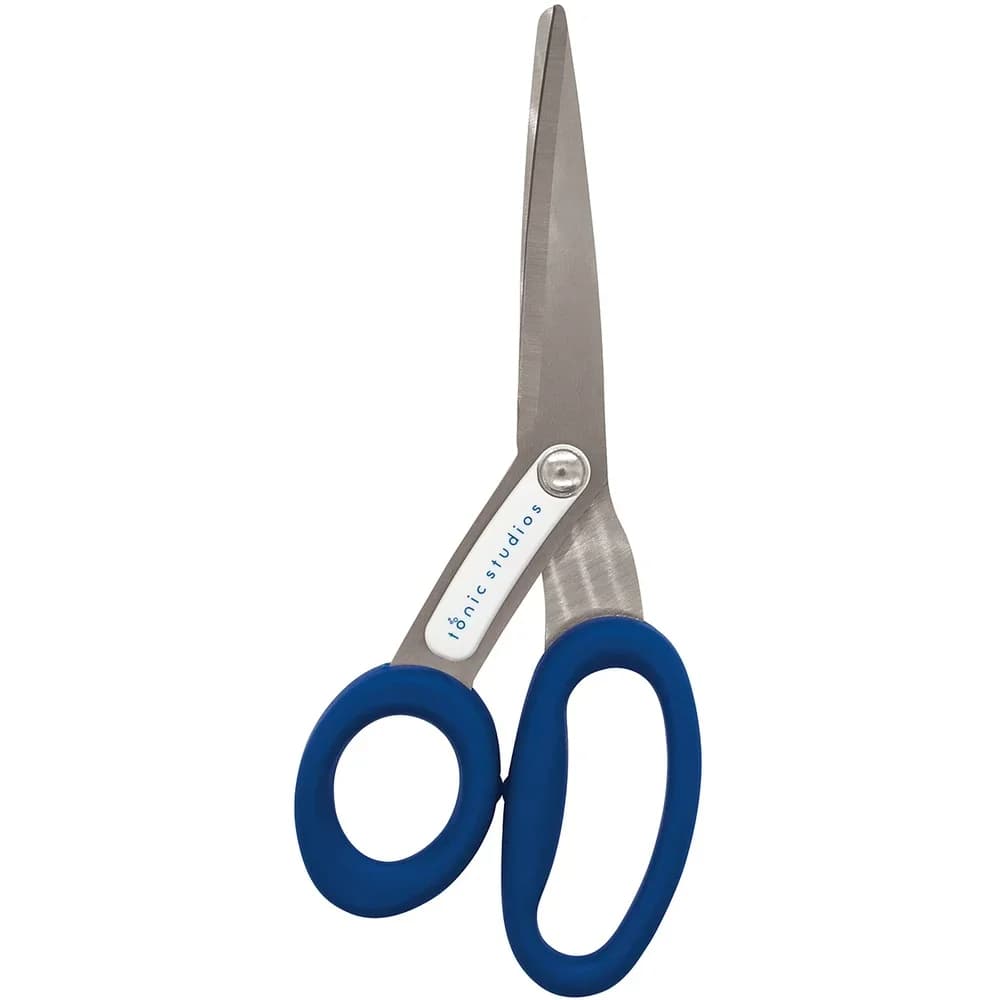 Forbici di precisione da 8,5 pollici per mancini Impugnatura imbottita Design ergonomico Lame affilate in acciaio temprato Creazione di taglio su misura