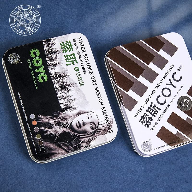 1/6pcs/Pack Charcoal Sticks 12-18mm Black White Colored Pastels Dry Sketch Toner Graphite Drawing Charcoal Bars Set for Artist