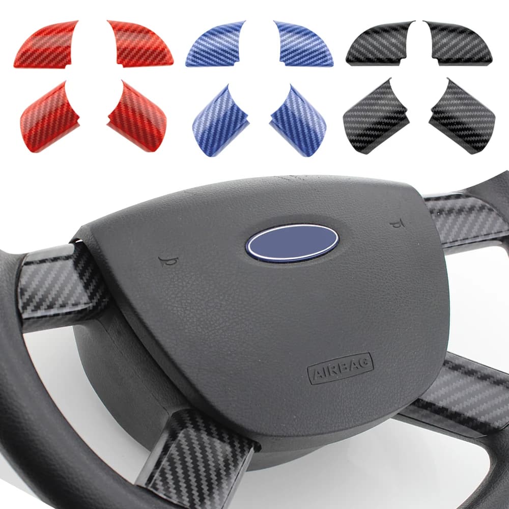 Interni Auto Volante Pannello di Copertura Trim Adesivo per Ford Focus 2 MK2 2005 - 2011 Auto-Styling Adesivi 4 Pz/set Accessori