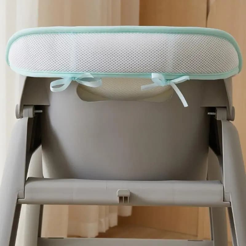 Cuscino per seggiolone in cotone delicato, morbido e traspirante per pelli sensibili