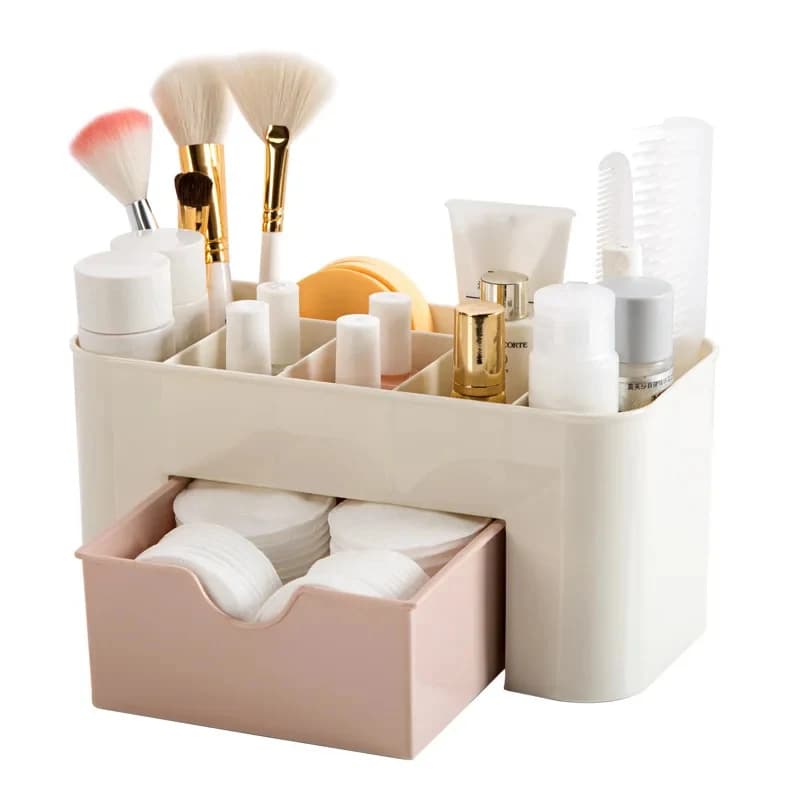 Plastic Drawer Style Nail Holder Box Easy To Clean Organization Desktop Cotton Buffer Large Capacity Polishing Sand Strip Tool Box