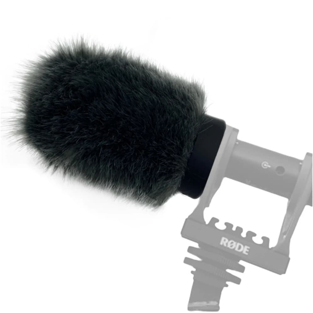 Filtro Pop Antivento in Pelliccia per Microfono, Copertura Antivento Dead Cat per Rode Videomic Go II BlueMantis, Riduce il Rumore del Vento