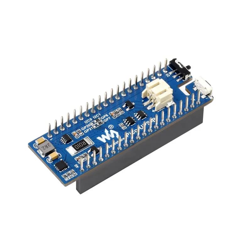 Waveshare UPS Module for Raspberry Pi Pico, Uninterruptible Power Supply, Li-po Battery, Stackable Design，Pico-UPS-B