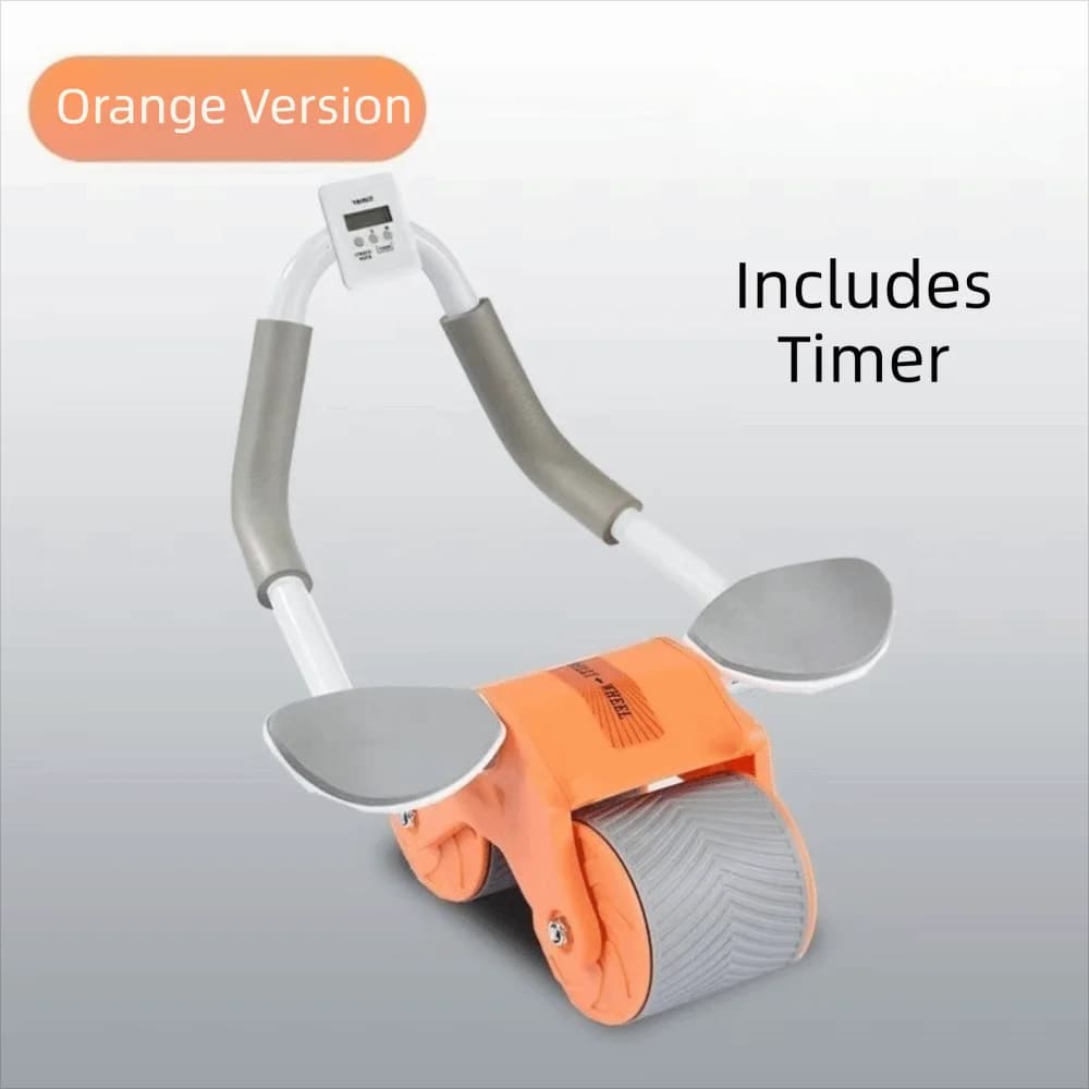 Automatic Rebound Ab Roller Wheel Elbow Support Knee Mat Abdominal Wheel 2-Wheel Portable Fitness Equipment Fat Burning