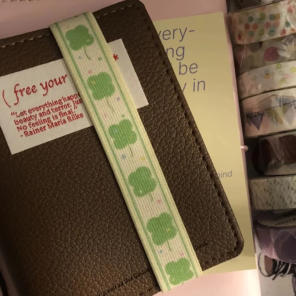 Cinghia Elastica per Planner A7 M5, Quaderni e Diari, Accessori Decorativi con Stelle Carine, Fasce Kawaii per Scrapbooking