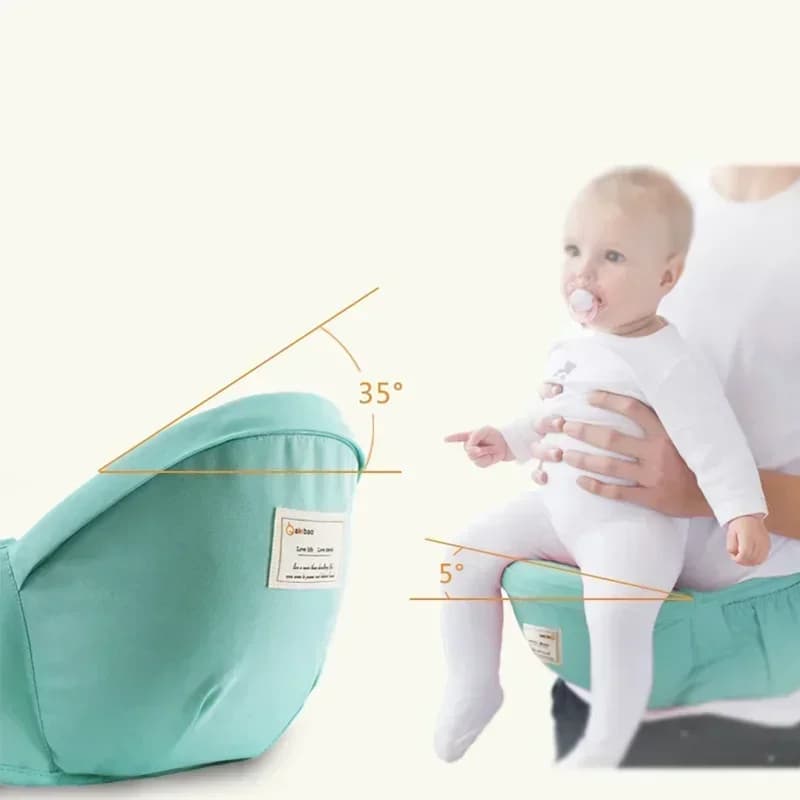 Marsupio portatile per bambini Hipseat da viaggio per bambini Wrap Carrier Comodo imbracatura multifunzionale per neonati con imbottitura frontale 0-3 anni