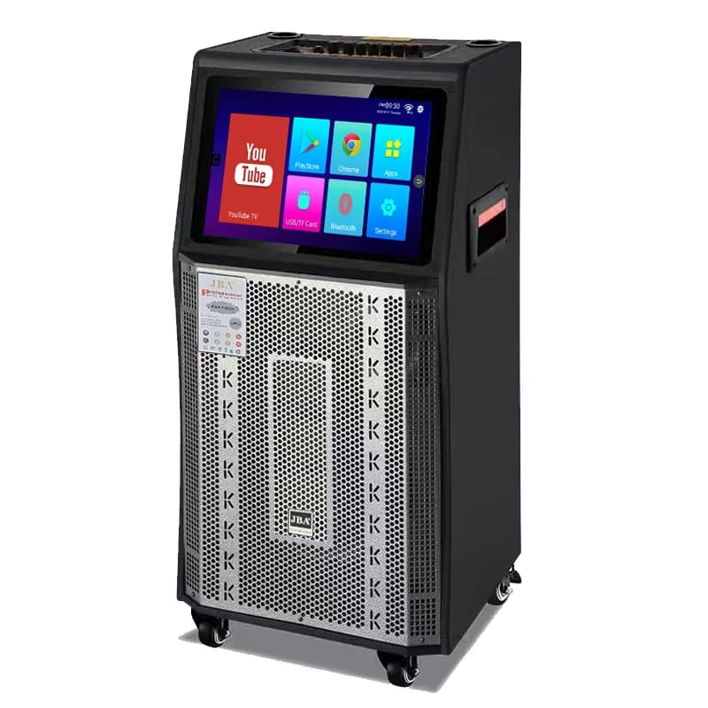 F-73S Woofer da 15'' 200W Potente Lettore Video Wireless Portatile Android 12 Macchina Karaoke All-In-One