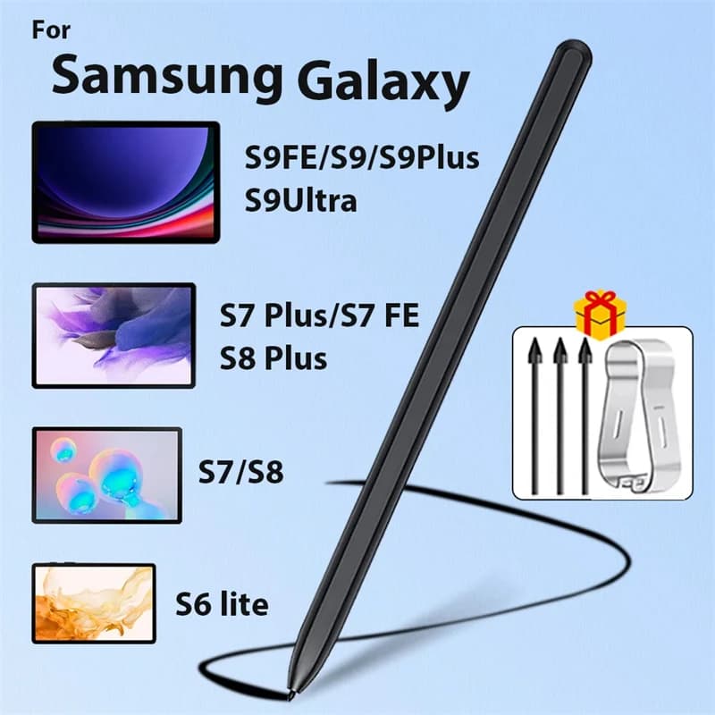 S Pen for Samsung Galaxy Tablet S8 S7 FE S6 Lite S7+ S8+ S9 S9FE S10plus S10U Tablet Pen Stylus Touch Pen Without Bluetooth