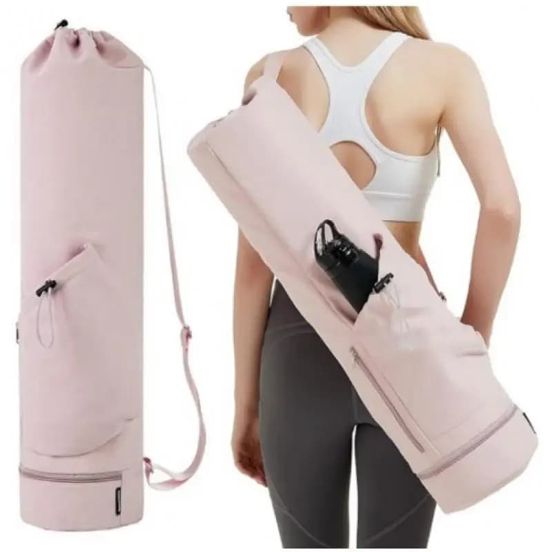 Bag for Yoga Carpet with Water Bottle and Raincoat, Multifunctional Bag for Transport and Conservation Yoga Mat