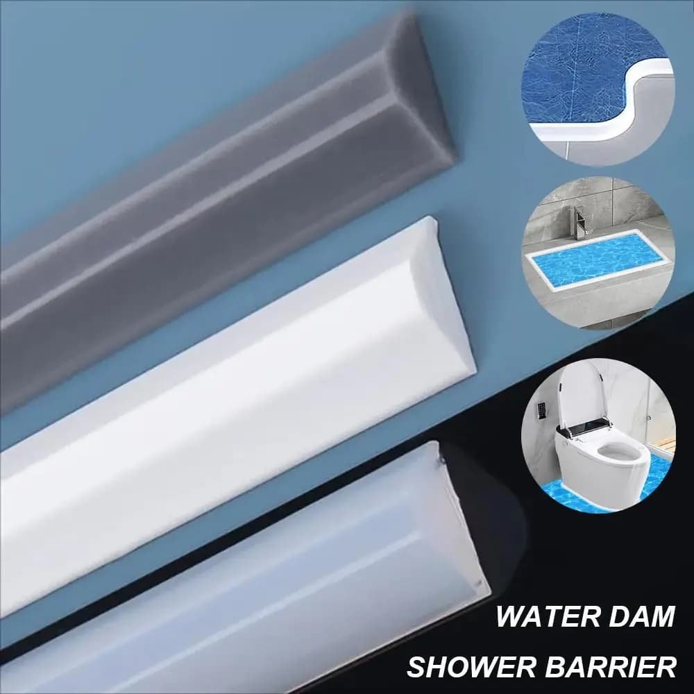 Soglia doccia pieghevole protezione diga d'acqua barriera doccia tappo acqua porta Silicone bagnato separazione a secco cucina bagno lavello