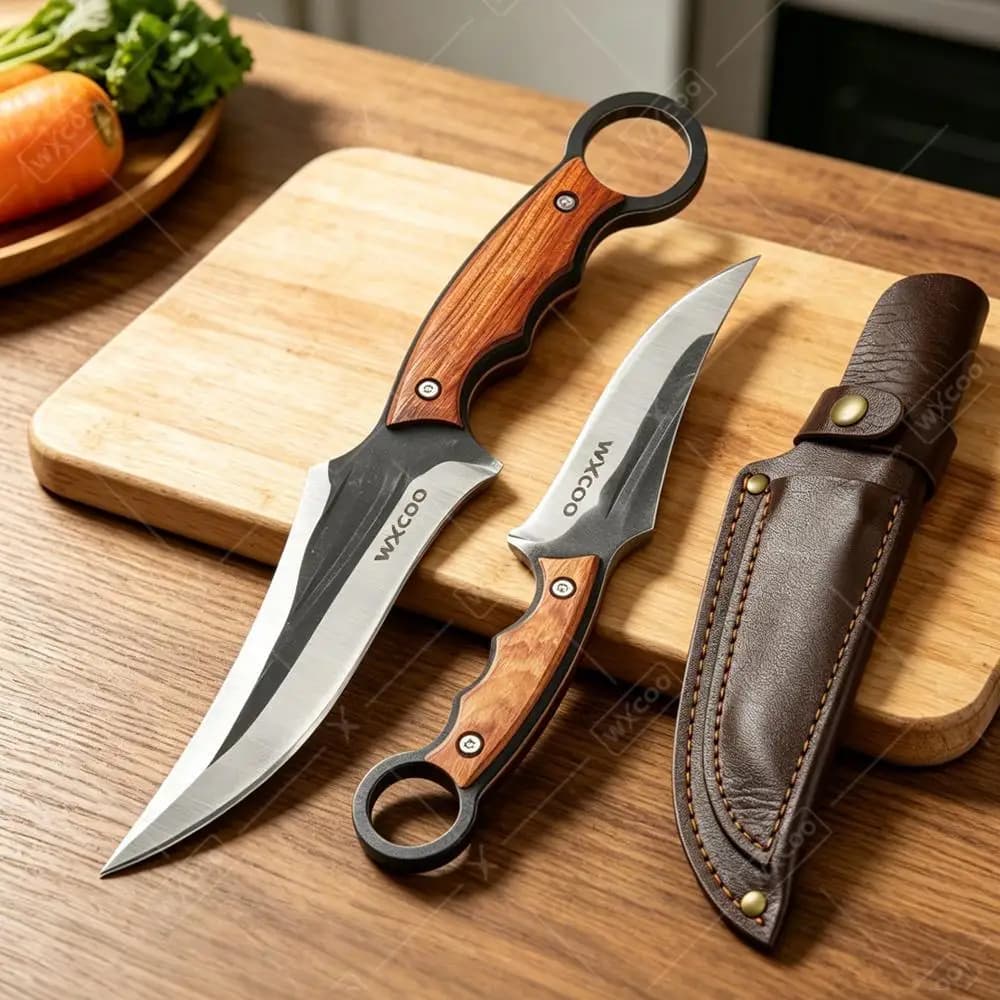 WXCOO Kitchen Knife Stainless Steel Boning Fruit Paring Cutting Hand-Forged Cleaver BBQ Knife Cooking Kitchen Accessories
