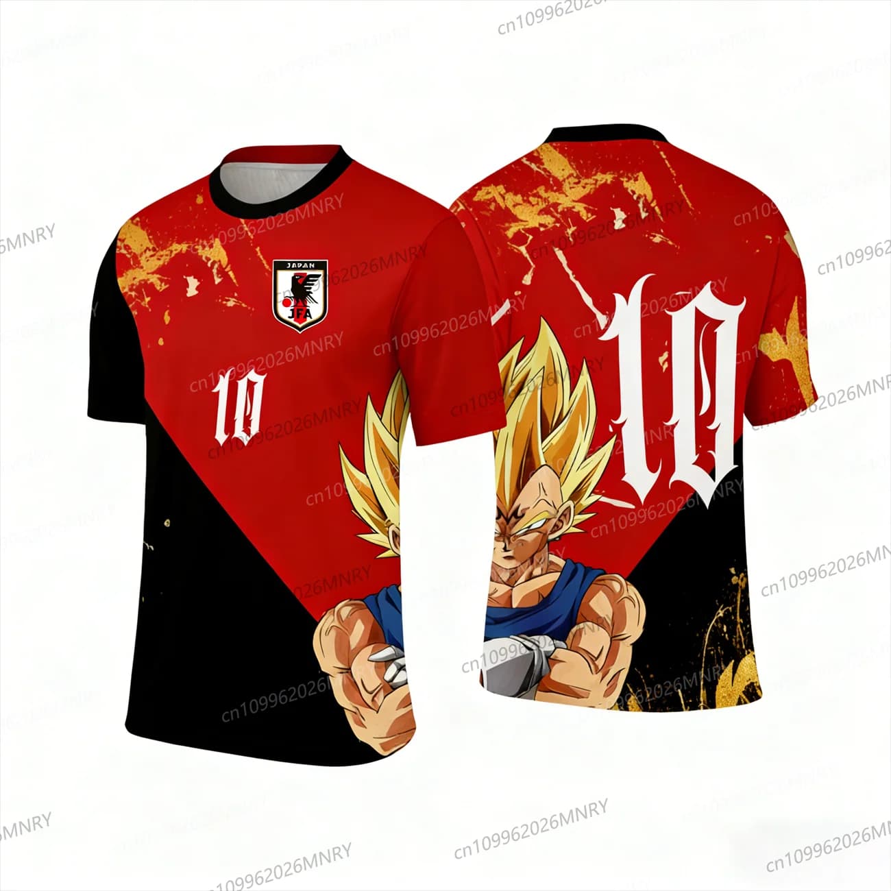 Maglietta Anime Giapponese Dragon Ball Z per uomo, T-shirt speciale da ragazza, Maglia da calcio, T-shirt Vegeta, Abbigliamento stampato in 3D per uomo