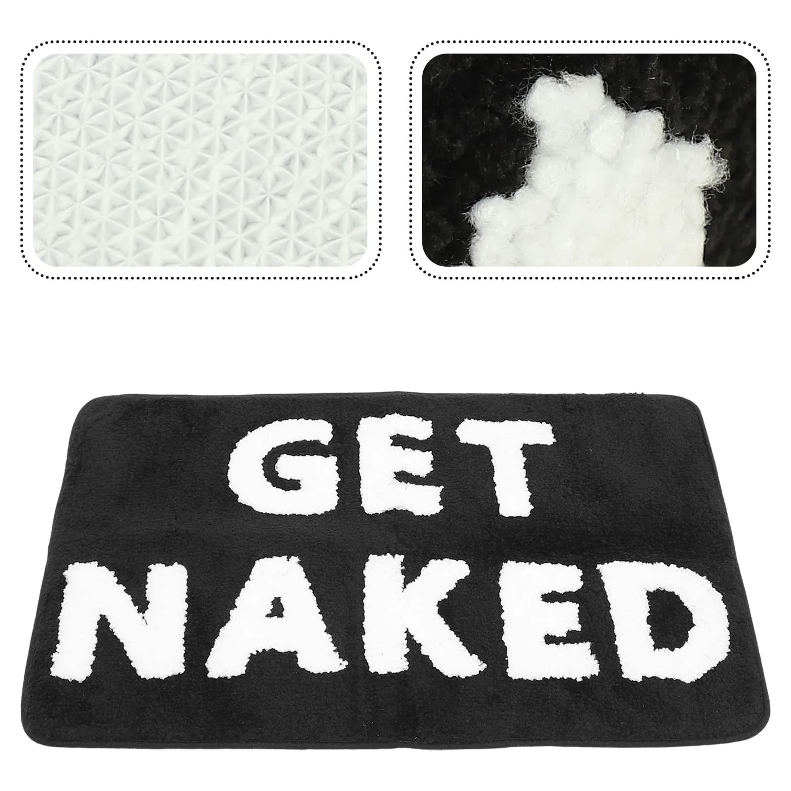 Cute Anti-slip Bath Mat, Carpet Often for Bathroom, Kitchen, Apartment, Aesthetic Decoration for Shower and Home