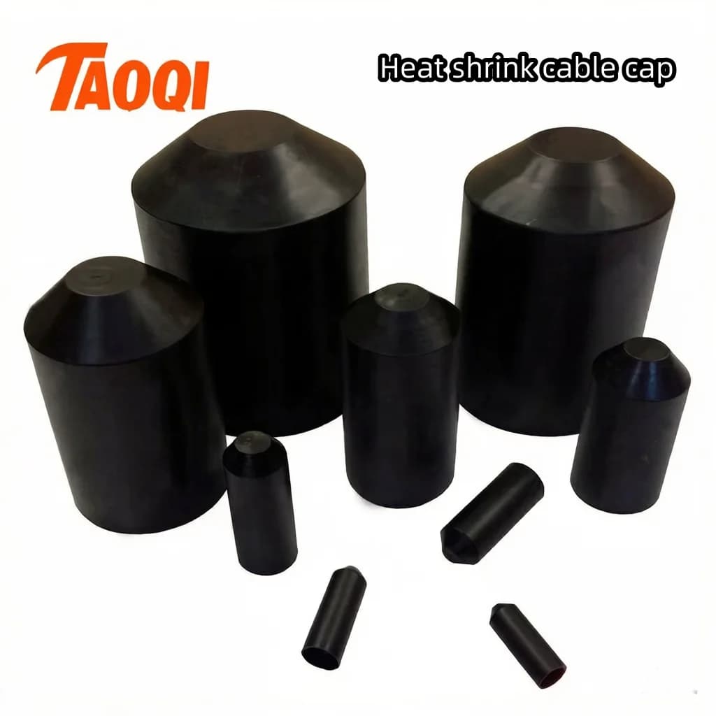 10pcs Waterproof Insulation Heat Shrink End Cap Adhesive Lined Terminal Seal Wire Cable Wrap Cover for Electrical Wire Cable