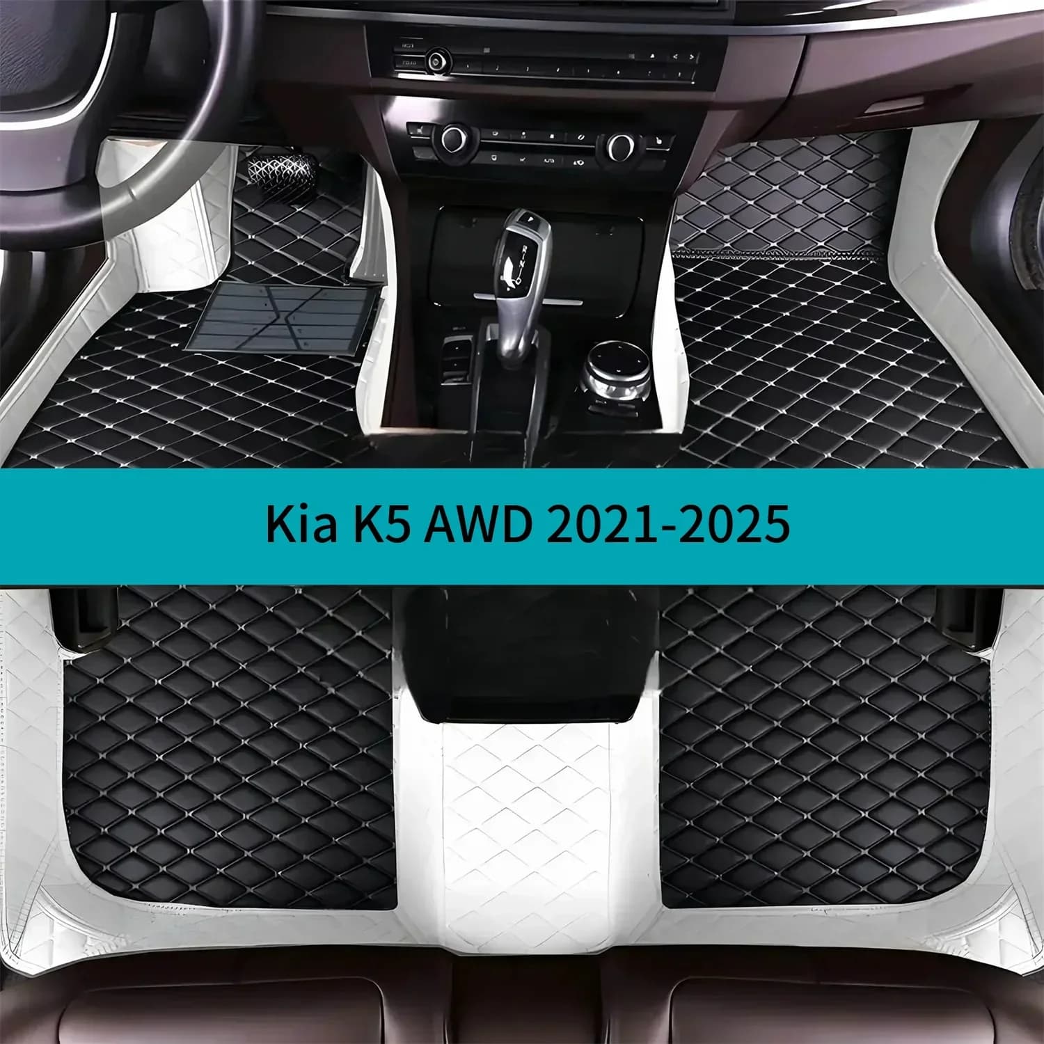 Set completo Tappetini per auto per Kia K5 AWD 2021-2025 Tappetini in pelle di lusso per auto Tappetini Tappeti Accessori auto