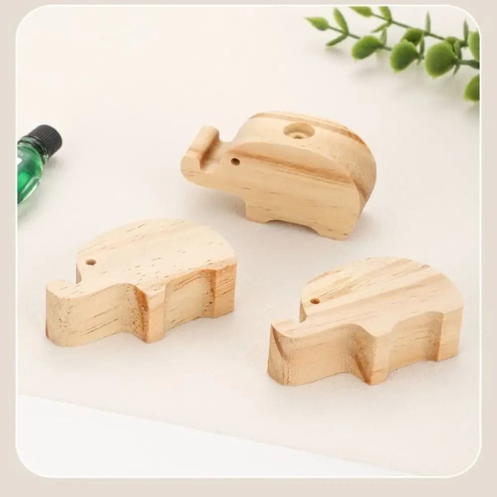 Diffusore di aromaterapia in legno ecologico Fragranza diffusa Diffusore di oli essenziali per aria rinfrescante Forma di orso/elefante