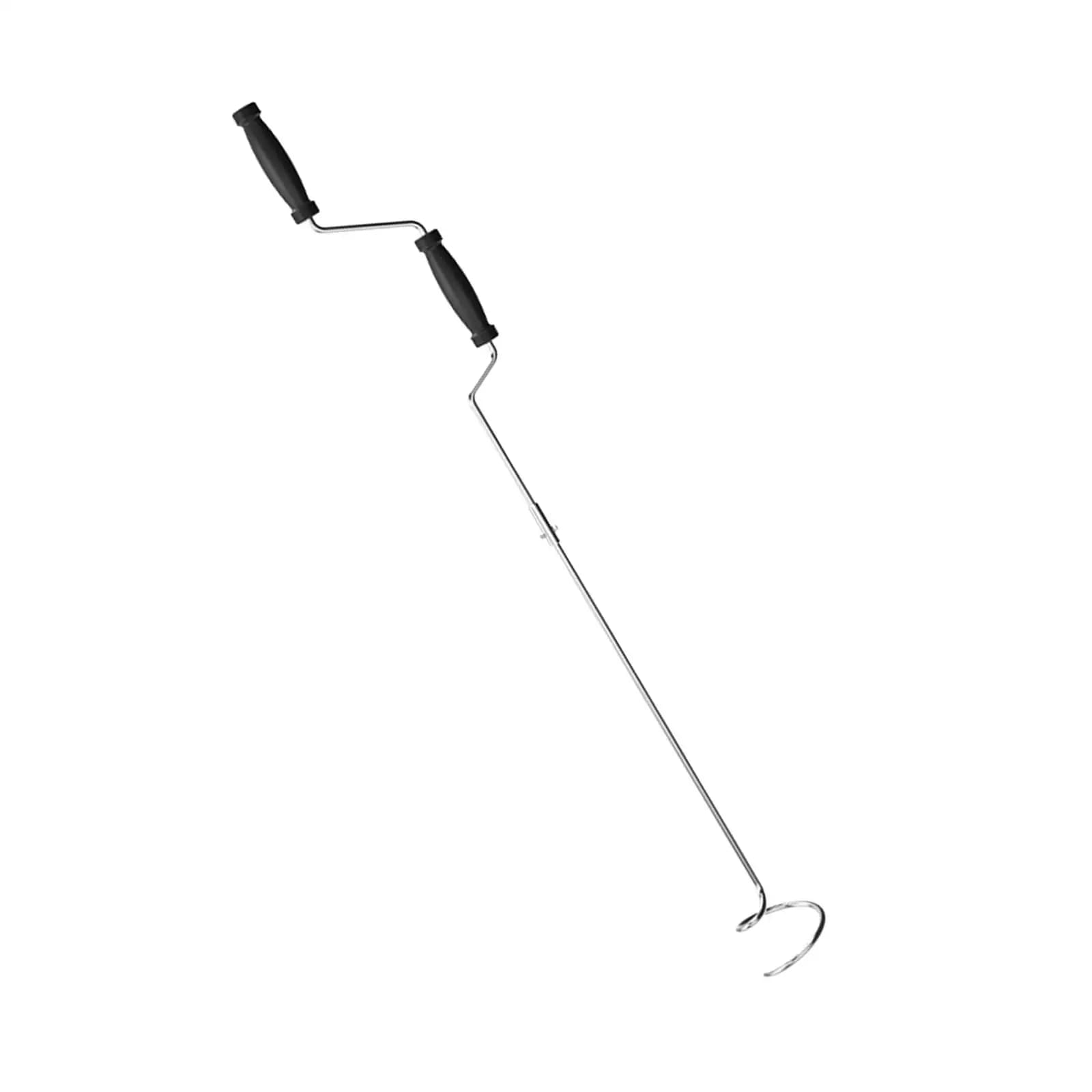 Aeratore per Compost per contenitori per Compost manico rotante per prato portatile in acciaio inossidabile tornitore per Compost da giardino staccabile e strumento di miscelazione