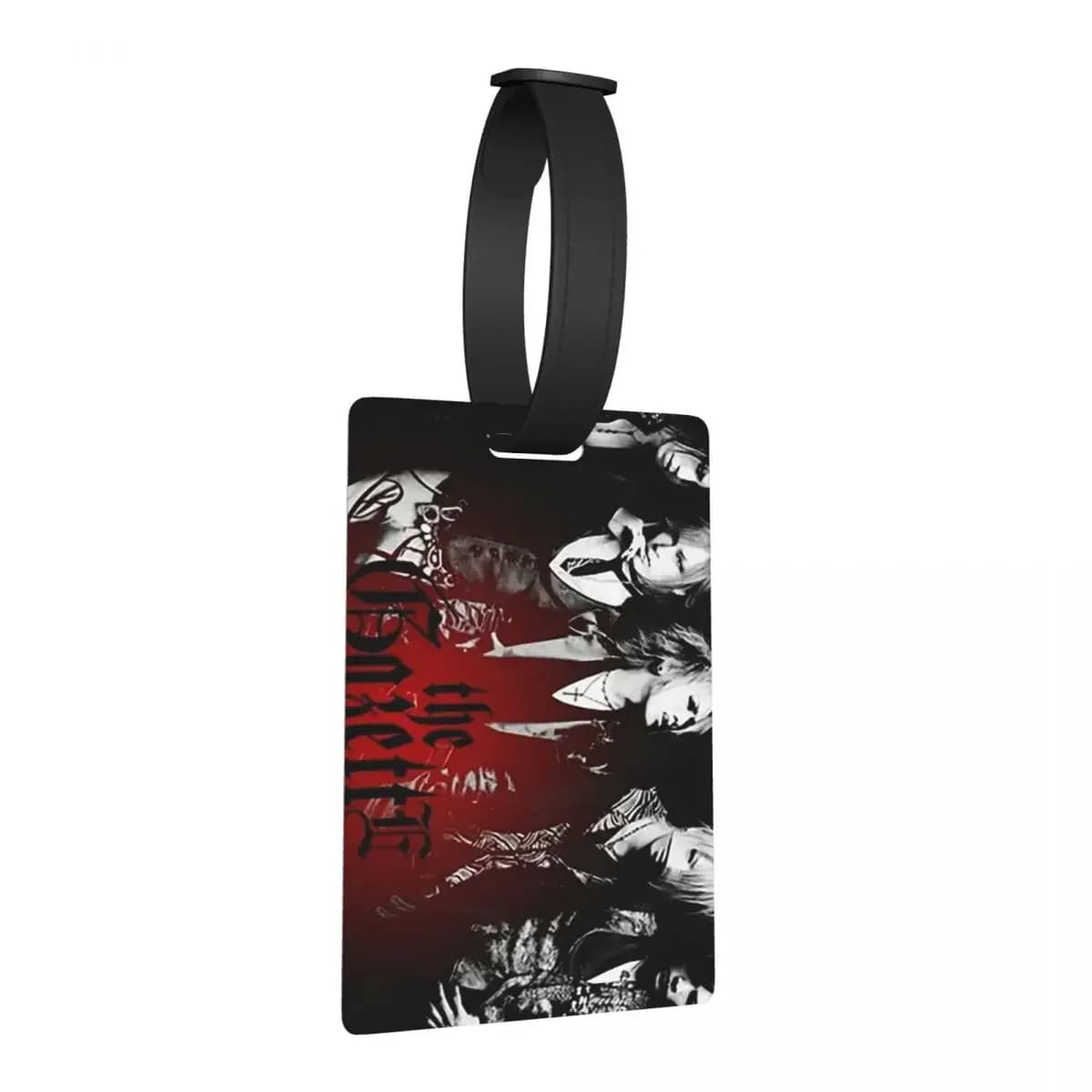 Japan Rock The Gazette Band Etichette per bagagli Accessori per valigie Moda da viaggio Etichetta per imbarco per bagagli Porta etichette ID Nome Indirizzo