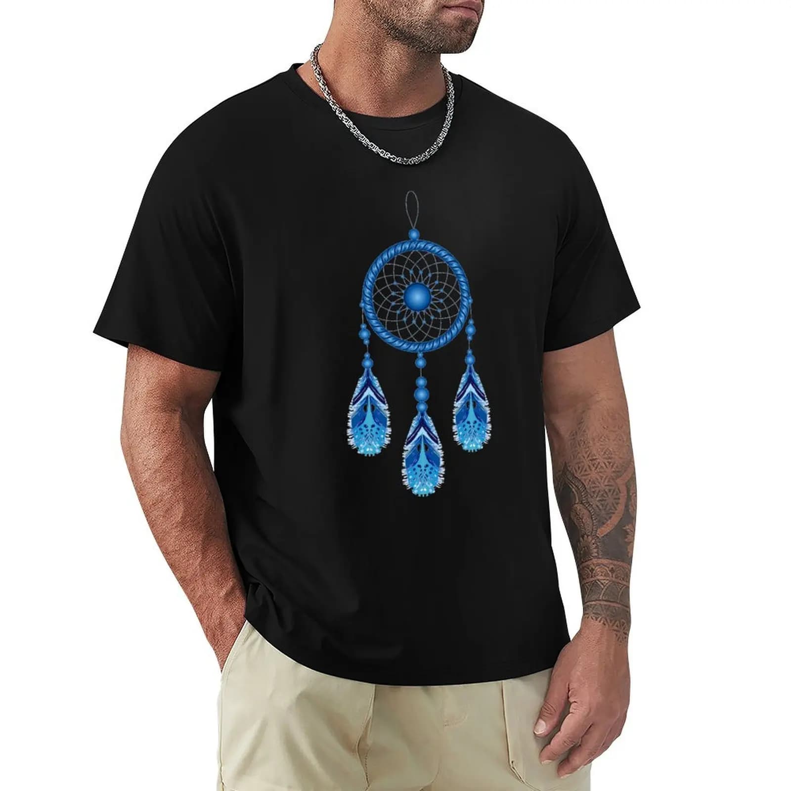 Dream Catcher Bear T-Shirt Christmas Casual Short Sleeve Top