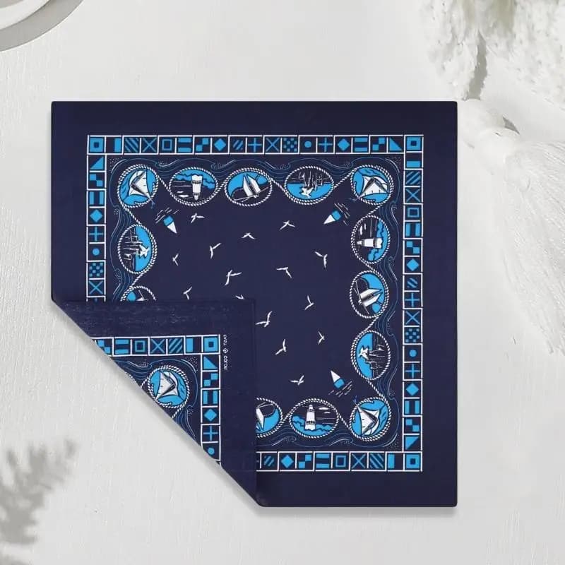 39BD Hip Hop Print Cotton Bandana Scarf Unisex Multi Functional Accessory