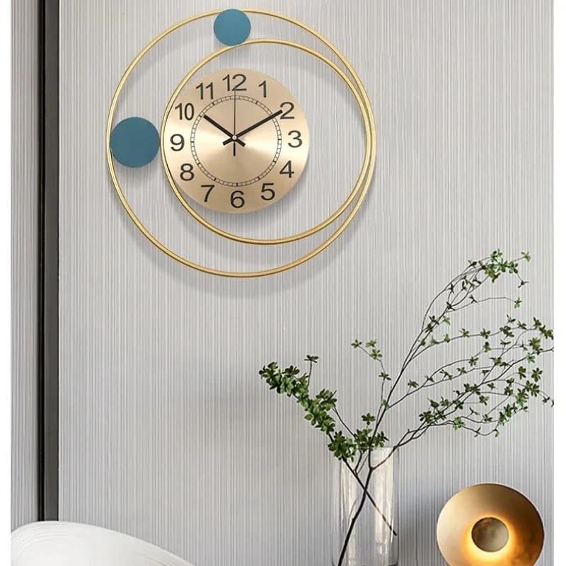Silent Modern Minimalist European Style Wall Clock 42X42cm Fashion Wall Decoration For Living Room Bedroom