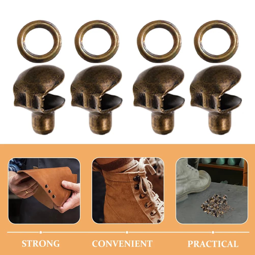 10 Pezzi Ganci Metallici per Lacci di Scarpe e Stivali, Connettori di Ricambio per Riparazione, Accessori per Scarpe da Escursionismo e Arrampicata