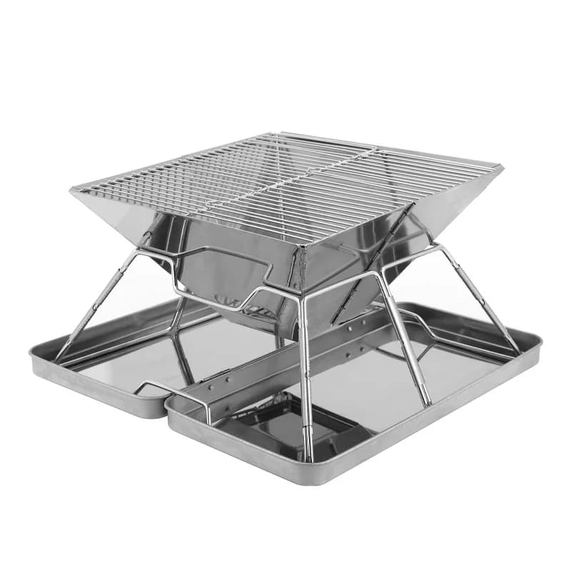 Stainless Steel Barbecue Stove Camping Detachable Roasting Stove Outdoor Camping And Picnics BBQ Carbon Stove Burning Platform