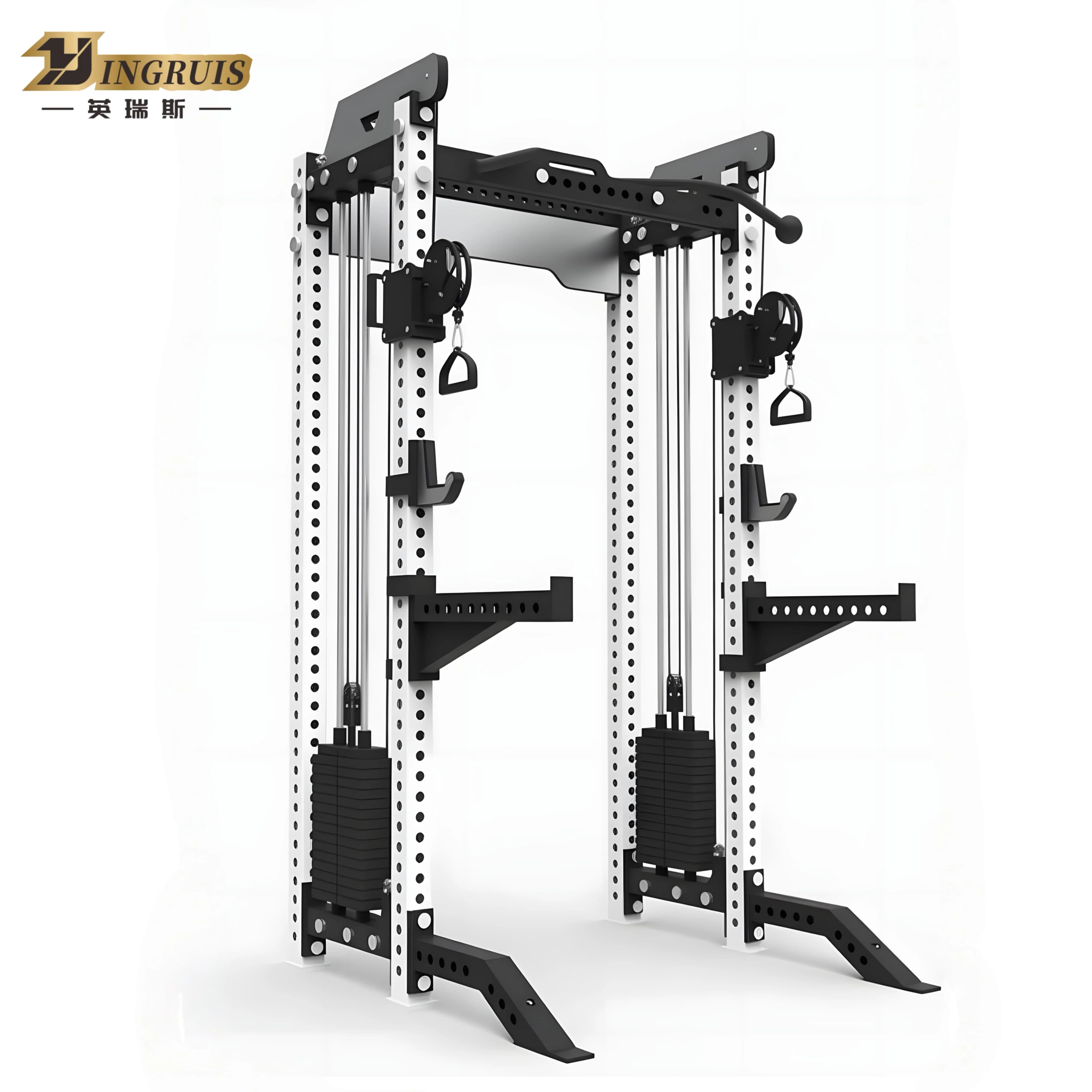 Multi Functional Power Rack Gym System With Pull up Bar and Cable Attachments for Full Body Training