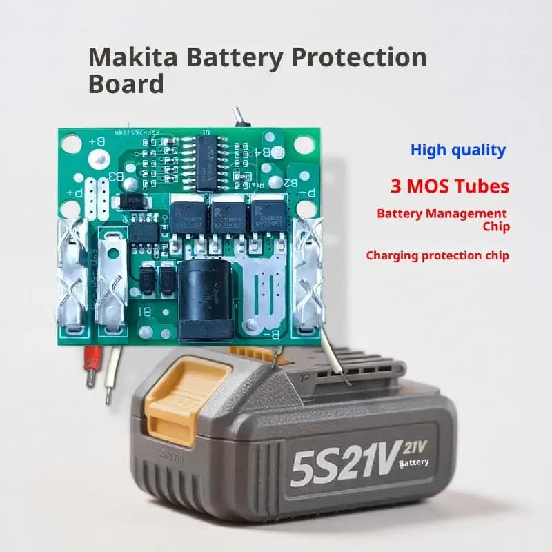 BMS Premium 5S 20A Protection Card for Li-ion Batteries 18650, PCM Charging Circuit, Balancer, Power Bank Charger Module
