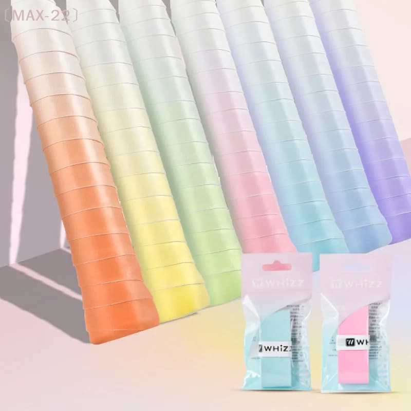 Gradient Color Sweat-Absorbent Tennis Racket Overgrip Tapes Shockproof Anti-Slip Sweat Band For Badminton Pickleball Racket