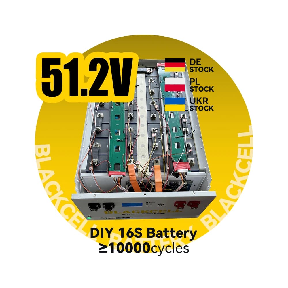 BLACKCELL DIY 16s 51.2v 280ah 230ah Lifepo4 Battery Empty Box/case for Solar Panel Energy Storage System with Solar Inverter