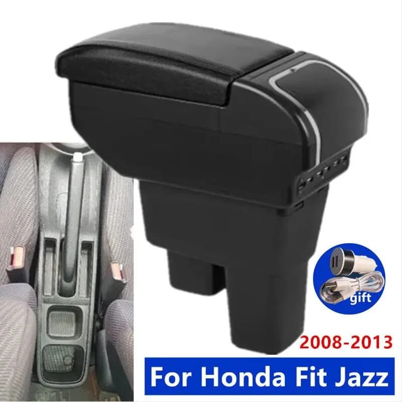 Bracciolo per Honda Jazz, Scatola Portaoggetti Centrale per Honda Fit Jazz 2, 2008-2013, Accessori Auto