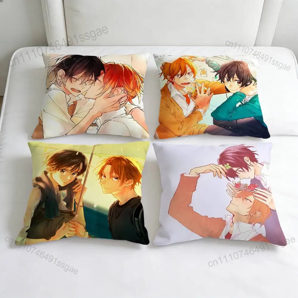 S-Sasaki to M-Miyano Comics Square Pillow Case Soft Decorative Throw Pillow Cover for Home Sofa Bed