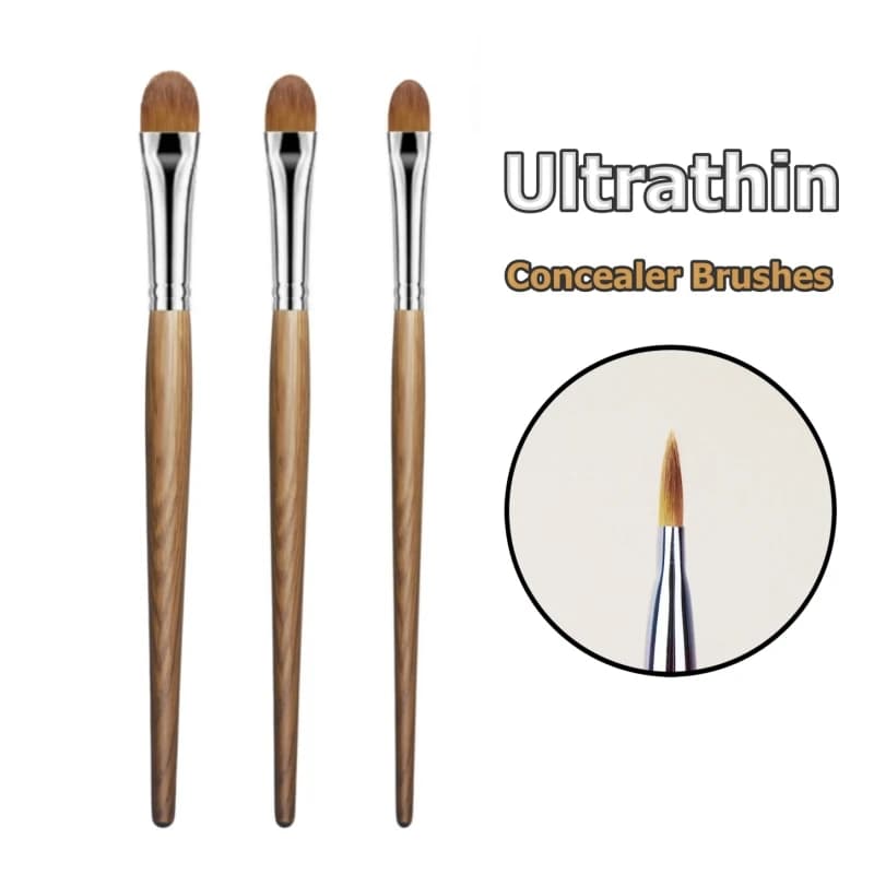 Pennelli per correttore piatto Set per trucco Capelli sintetici Correttore professionale Pennello cosmetico Miscelazione Strumenti per trucco di bellezza