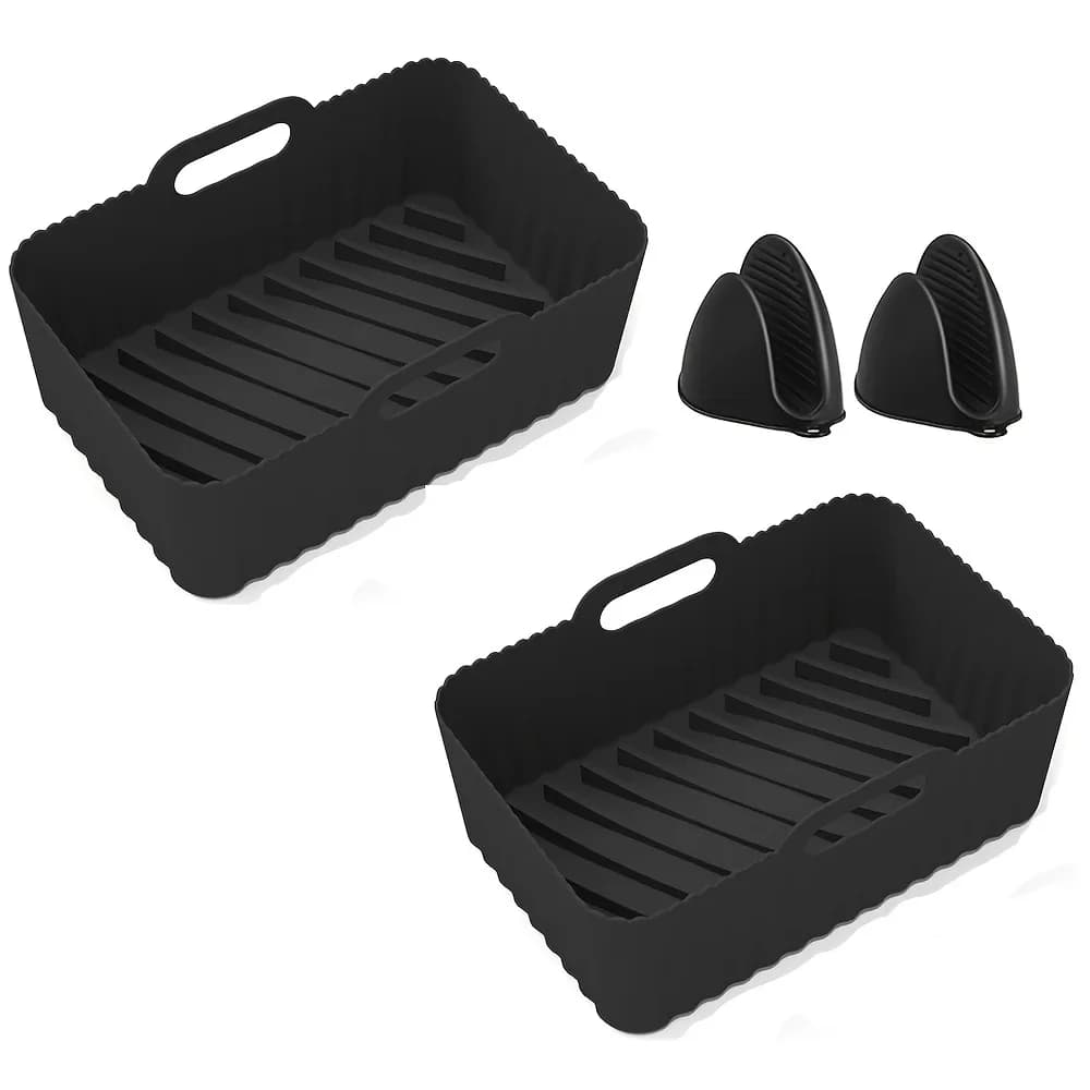 Ninja Foodi AF300UK Air Frying Machine Silicone Air Frying Board, 2 Air Frying Accessories Ninja Foodi Double Zone, Reusable Silicone