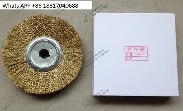 1 spazzola a filo da 8 pollici, per lucidatrice per suole, spazzola a filo per lucidatura, accessori per macchine per scarpe