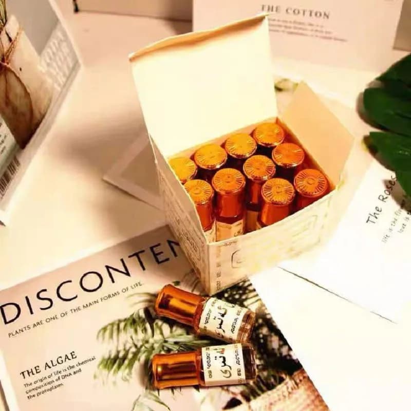 Olio Profumato Roll-On da 3ml, Fragranza a Lunga Durata, Olio Essenziale Arabo di Dubai Mediorientale, Profumo dal Fascino Unico per Uomini e Donne
