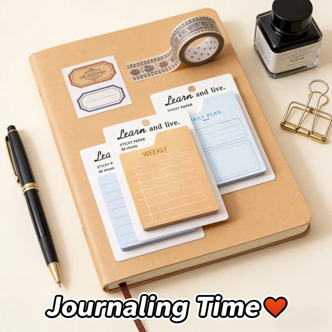 60 Fogli di Note Adesive per Planner, Programmi Giornalieri, Settimanali e Mensili, Blocchi Memo con Checklist, Adesivi per Planner per Studenti e Ufficio