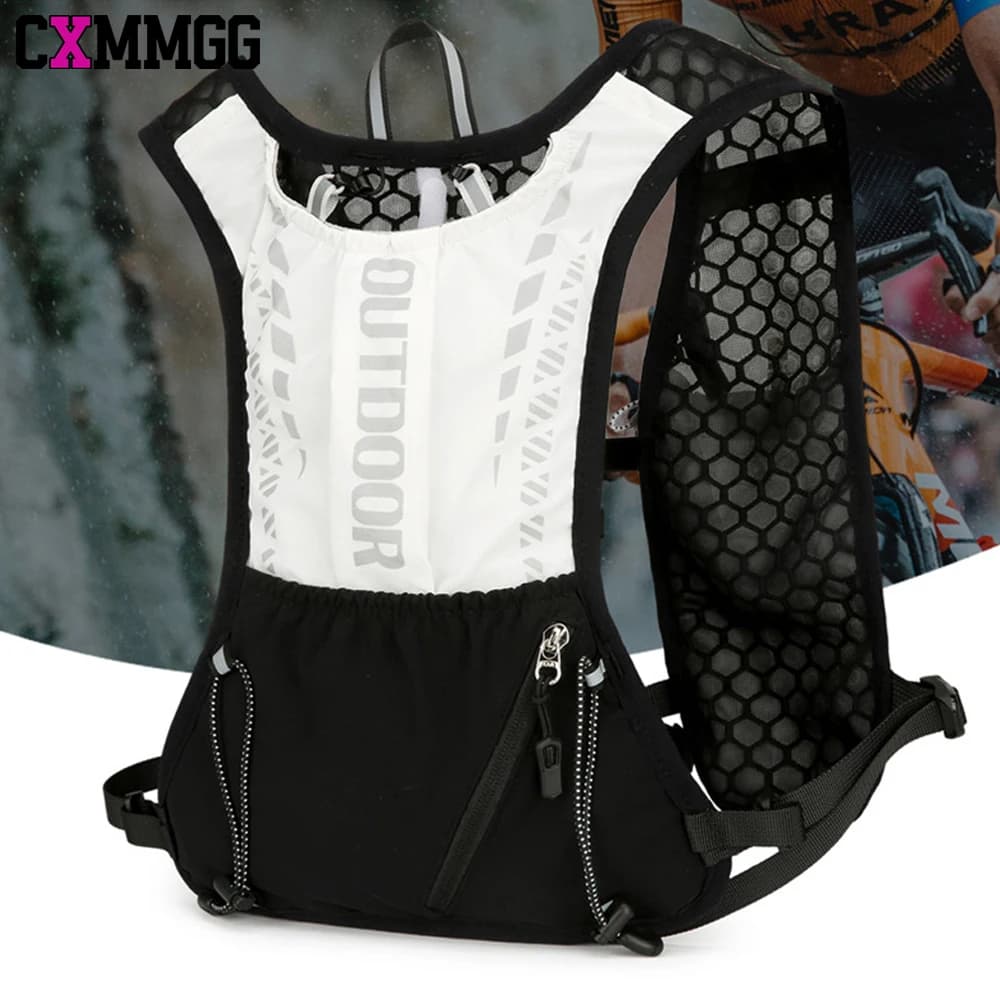1 piece running water vest backpack, light package isolated with 1.5 litre water bladder bag for hiking, cycling