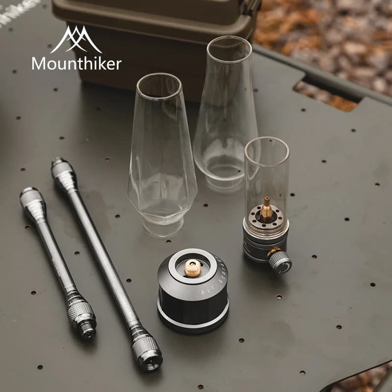 Nuova lampada da campeggio a candela Mounthiker Lampada a gas Luce notturna Decor Tenda Lanterna a gas Cena
