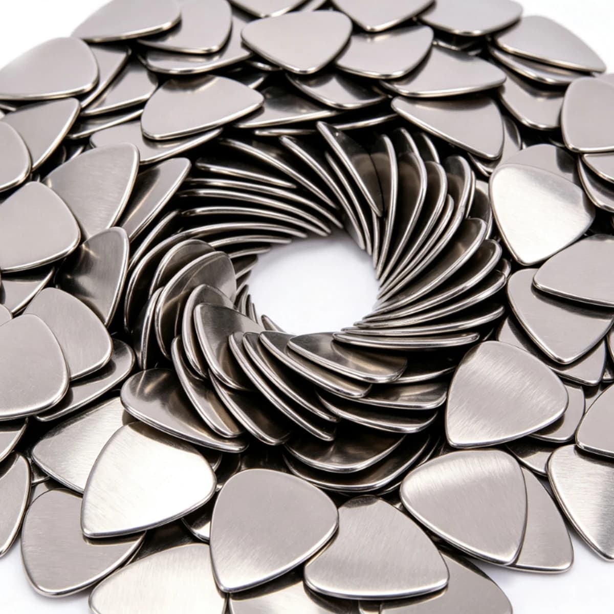 6/12Pcs Thin Stainless Steel Guitar Picks, 0.3mm Durable Plectrums for Acoustic, Electric, Bass and Ukulele, Great ZSY